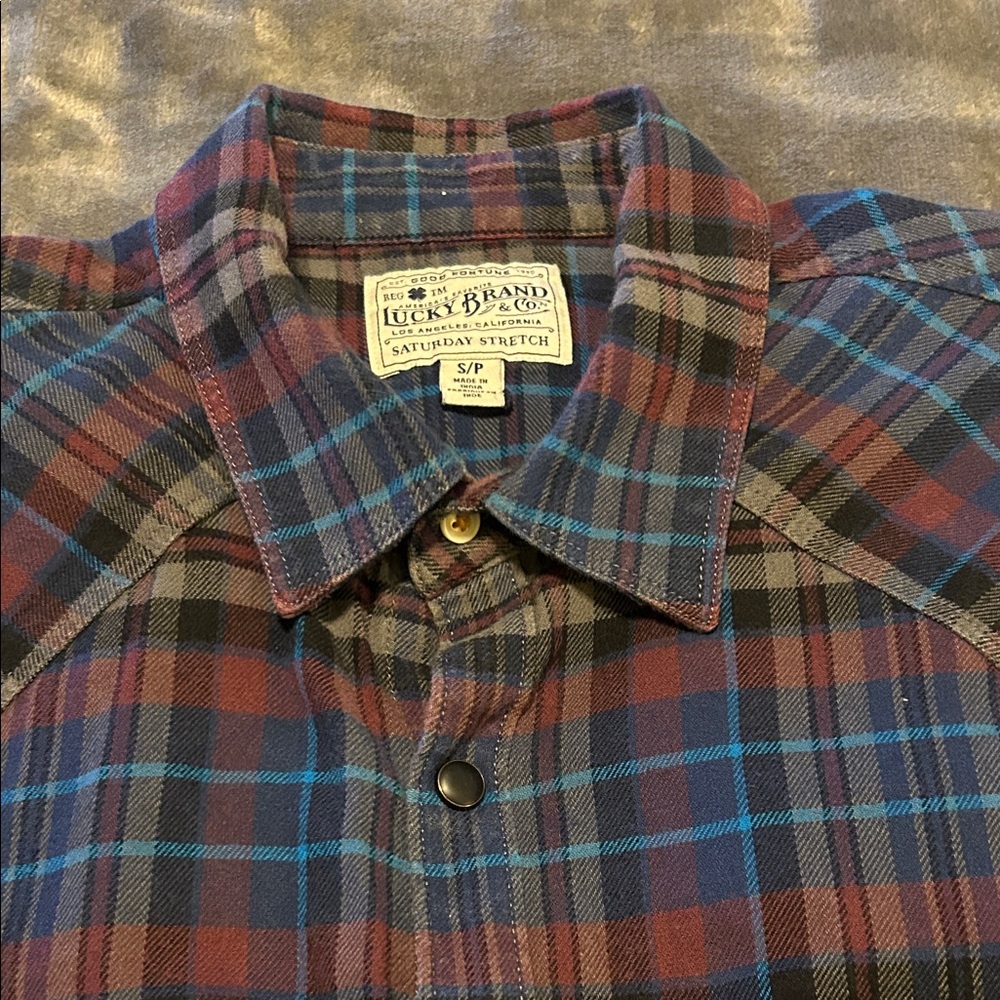 Lucky Brand Multicolor Plaid Shirt